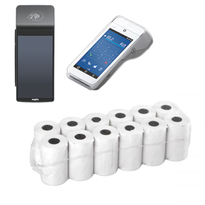 Rotolo scontrini per POS - 57x30x8 mm, senza BPA - 50 pz